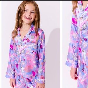 Lola + The Boys SWIFTIE LOVERS SILKY SET NWT Size 4T
